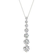 Pure Brilliance 14K White Gold 2 CTW Diamond Fashion Pendant with IGI Certification