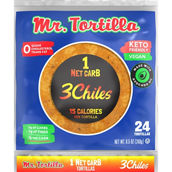 Mr. Tortilla 1 Net Carb 3 Chiles Tortillas, 24 ct.