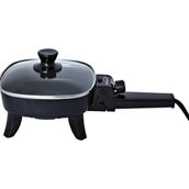 Brentwood 600W 6 in. Nonstick Electric Skillet with Glass Lid