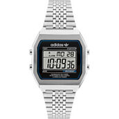 adidas Digital Two Silvertone Metal Case Digital Watch AOST220722I