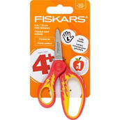 Fiskars Kids 5 in. SoftGrip Left-Handed Pointed Scissors, Red/Yellow