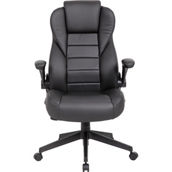 Presidential Seating Boss Executive High Back CaressoftPlus Flip Arm Chair