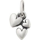 James Avery Sterling Silver Gathered Hearts Charm