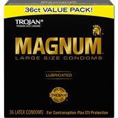 Trojan Magnum Large Size Lubricated Condoms 36 ct.