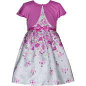 Bonnie Jean Little Girls Cardigan Over Floral Dress