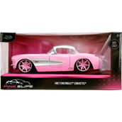 Jada Toys 1:24 Pink Slips '57 Chevy Corvette with Base
