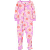 Carter's Baby Girls Sunflower 100% Cotton Snug Fit Footie Pajamas