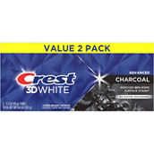 Crest 3D White Advanced Charcoal Teeth Whitening Toothpaste 2 pk.