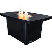Sunbeam Edge Black Aluminum Fire Table