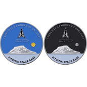 Challenge Coin Pituffik Mountain I Survived Coin