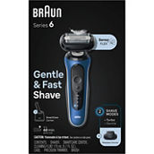 Braun Electric Shaver for Men, Series 6 6172cc, Wet & Dry Shave, Blue