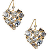 Patricia Nash Multi Stone Heart Drop Earrings
