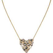 Patricia Nash Multi Stone Heart Necklace