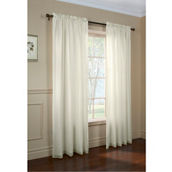 Commonwealth Home Fashions Rhapsody Lined Light Filtering Rod Pocket Curtain Panel