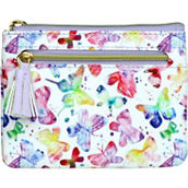 Julia Buxton Pik-Me-Up Large ID Coin / Card Case, Watercolor Butterfly