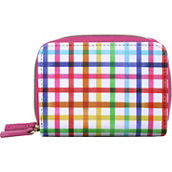 Julia Buxton Pik-Me-Up Wizard Wallet with RFID Blocking Lining, Multicolored Plaid