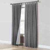 Commonwealth Home Fashions Ventura Blackout Tab Top 52 x 95 in. Curtain Panel Pair