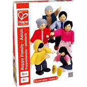 Hape Happy Asian Family 6 pc. Doll Set