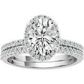 Above Love 14K Gold 2 1/6 CTW Lab Grown Diamond Bridal Set, GSI Certified, Size 7