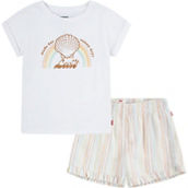 Levi's Little Girls Shell Tee and Shorts 2 pc. Set