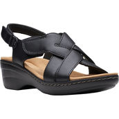 Clarks Merliah Echo Backstrap Leather Wedge Sandals