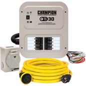 Champion 30-Amp Manual Transfer Switch with 25 ft. Power Cord and Power Inlet Box