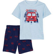 Carter's Baby Boys Firetruck Tee and Shorts 2 pc. Set