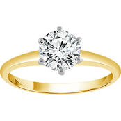 14K Gold 1/4 Ct. Diamond Solitaire Engagement Ring