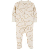 Carter's Baby Boys Bunny Two Way Zip Cotton Sleep and Play One Piece
