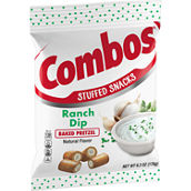 Combos Ranch Dip Pretzel Snacks, 6.3 oz.