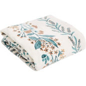 Vera Bradley Plush Throw Blanket, Paradise Cream Stripe