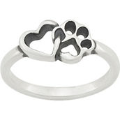 James Avery Sterling Silver Furry Friends Heart Ring