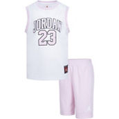 Jordan Little Girls Jordan 23 Jersey Top and Mesh Shorts 2 pc. Set