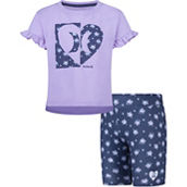 Hurley Little Girls Top and Bike Shorts 2 pc. Set