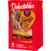 Hartz Delectables Squeeze Up with Chicken Senior 10 years+ Cat Treat 4 pk.