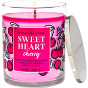 Bath & Body Works Valentine's Day Sweetheart Cherry Single Wick Candle