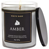 Bath & Body Works White Barn Amber Signature Single Wick Candle