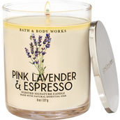 Bath & Body Works Pink Lavender and Espresso Single Wick Candle
