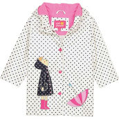 Pink Platinum Toddler Girls Dotted Umbrella Rainslicker