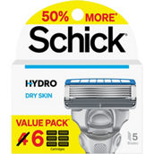 Schick Hydro 5 Dry Skin Refill 6 pk.