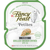 Fancy Feast Petites Grilled Chicken Entree with Rice in Gravy Wet Cat Food 2.8 oz.