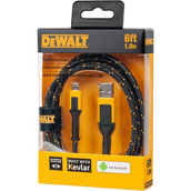 DeWalt 6 ft. Reinforced Braided Charging Cable for Micro-USB