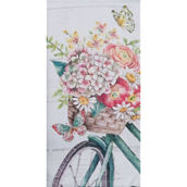 Kay Dee Designs Garden Butterfly Bike Floral Dual Purpose Terry Towel