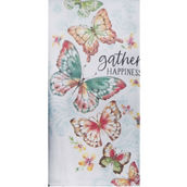 Kay Dee Designs Garden Butterfly Gather Happiness Dual Purpose Terry Towel