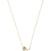 Coach Brass Crystal 16 in. Daisy Necklace