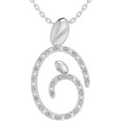 Sterling Silver 1/10 CTW Diamond Mother and Child Pendant