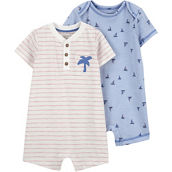 Carter's Baby Boys Cotton Rompers 2 pk.