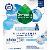 Seventh Generation Autodish Free and Clear Dishwasher Detergent Packs 45 ct.