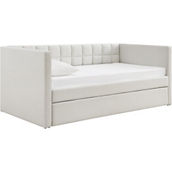 Abbyson Aveline Upholstered Twin Daybed with Trundle
