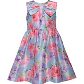 Bonnie Jean Little Girls Floral Dress with Bow
